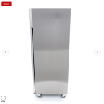  Καταψύκτης - 1400L - 6 ρυθμιζόμενα ράφια (2/1 GN) - ανοξείδωτος χάλυβας - με γυάλινες πόρτες